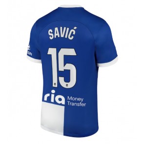Atletico Madrid Stefan Savic #15 Koszulka Wyjazdowych 2023-24 Krótki Rękaw